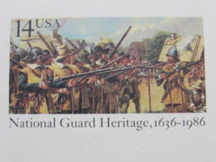 USPS Scott UX114 14c National Guard Heritage 1636-1986 Postal Card -- New