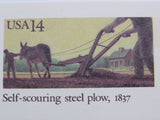 USPS Scott UX115 14c Self Scouring Steel Plow 1837 Postal Card -- New