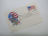 USPS Scott UX117 14c USA Flag Stars And Stripes First Day of Issue Postal Card -- New