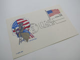 USPS Scott UX117 14c USA Flag Stars And Stripes First Day of Issue Postal Card -- New