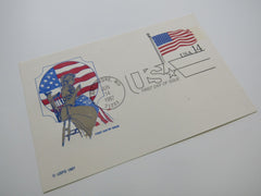 USPS Scott UX117 14c USA Flag Stars And Stripes First Day of Issue Postal Card -- New