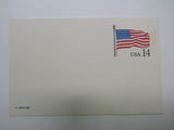 USPS Scott UX117 14c USA Flag Stars And Stripes Postal Card -- New