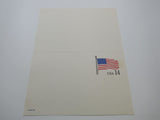 USPS Scott UY38 14c USA Flag Stars And Stripes Postal Reply Card -- New