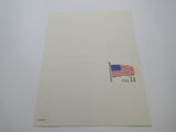 USPS Scott UY38 14c USA Flag Stars And Stripes Postal Reply Card -- New