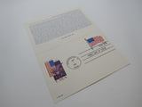 USPS Scott UY38 14c USA Flag Stars And Stripes First Day of Issue Postal Card -- New