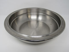 Heavy Duty Round Bowl 9-1/2-in Silver 11 Inch Outer Lip Stainless Steel -- Used