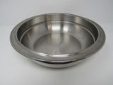 Heavy Duty Round Bowl 9-1/2-in Silver 11 Inch Outer Lip Stainless Steel -- Used
