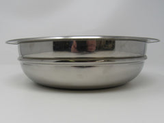 Heavy Duty Round Bowl 9-1/2-in Silver 11 Inch Outer Lip Stainless Steel -- Used