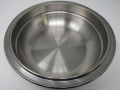 Heavy Duty Round Bowl 9-1/2-in Silver 11 Inch Outer Lip Stainless Steel -- Used