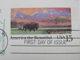 USPS Scott Ux120 15c America The Beautiful First Day of Issue Postal Card -- New