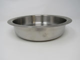 Heavy Duty Round Bowl 8-1/2-in 8.5 Inch Inner Lip Stainless Steel -- Used