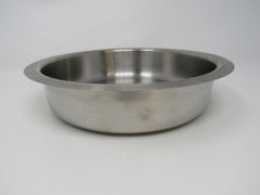 Heavy Duty Round Bowl 8-1/2-in 8.5 Inch Inner Lip Stainless Steel -- Used