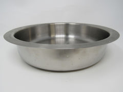 Heavy Duty Round Bowl 8-1/2-in 8.5 Inch Inner Lip Stainless Steel -- Used