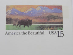 USPS Scott UX120 15c America The Beautiful VG/F (Very Good/Fine) Postal Card -- New