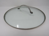 Professional Round Cookware Lid With Center Handle 12-in Metal Glass -- Used