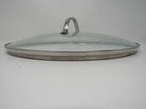 Professional Round Cookware Lid With Center Handle 12-in Metal Glass -- Used