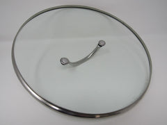 Professional Round Cookware Lid With Center Handle 12-in Metal Glass -- Used