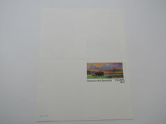 USPS Scott UY39 15c America The Beautiful Postal Reply Card -- New