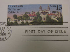 USPS Scott UX125 15c Hearst Castle San Simeon First Day of Issue Postal Card -- New