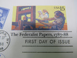 USPS Scott UX126 15c The Federalist Papers 1787-88 First Day of Issue -- New