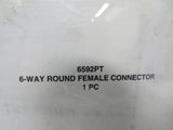 Pico 6 Way Round Female Connector 6592PT -- New