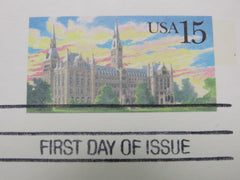 USPS Scott UX128 15c Hearly Hall First Day of Issue Postal Card -- New