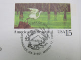 USPS Scott UX129 15c America The Beautiful Wetlands First Day of Issue -- New