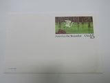 USPS Scott UX129 15c America The Beautiful Great Blue Heron Postal Card Wetlands -- New