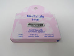 Skintimate Bloom 4 Cartridge Refills Womens 4 Blades Flexible Hinge -- New