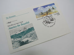 USPS Scott UX131 21c America The Beautiful Mountains First Day of Issue -- New