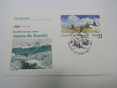 USPS Scott UX131 21c America The Beautiful Mountains First Day of Issue -- New