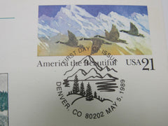 USPS Scott UX131 21c America The Beautiful Mountains First Day of Issue -- New