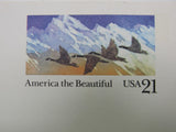 USPS Scott UX131 21c America The Beautiful Canada Geese Postal Card -- New