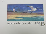 USPS Scott UX132 15c America The Beautiful Seagull Postal Card -- New