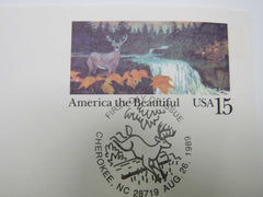 USPS Scott UX133 15c America The Beautiful Woodlands First Day of Issue -- New