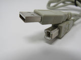 Standard USB A 2.0 Plug to USB B 2.0 Plug Adapter Cable 58-in -- New