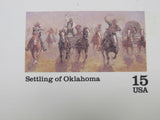 USPS Scott UX130 15c Settling Of Oklahoma 1889 First Day of Issue Postal Card -- New