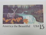 USPS Scott UX133 15c America The Beautiful Woodlands Postal Card -- New