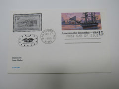 USPS Scott UX136 15c America The Beautiful Inner Harbor First Day of Issue -- New