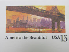 USPS Scott UX137 15c America The Beautiful New York Postal Card -- New