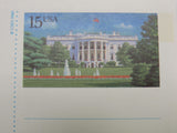 USPS Scott UX143 15c The White House Mint Never Hinged/MNH Postal Card -- New