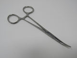 Professional 6-in Curved Hemostat First Aid Clamps Serrated Jaws Vintage -- Used