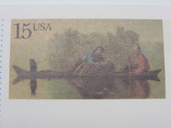 USPS Scott UX147 15c Fur Traders Descending The Missouri Postal Card -- New