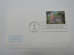 USPS Scott UX148 15c The Isaac Royall House First Day of Issue Postal Card -- New