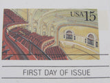 USPS Scott UX152 15c Chicago Orchestra Hall First Day of Issue Postal Card -- New