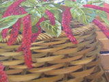 Print 53/80 Vintage Wicker Baskets Unframed Art 37in x 30in John Powell Flowers -- Used