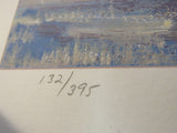 Print 132/395 Vintage Evergreen Landing Unframed Art 37in x 26in Bill Schmidt -- Used