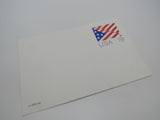 USPS UX153 19c Stylized Stars and Stripes US Flag Postal Card -- New