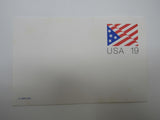 USPS UX153 19c Stylized Stars and Stripes US Flag Postal Card -- New