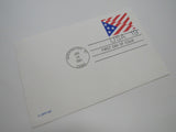 USPS UX153 19c Stylized Stars and Stripes US Flag First Day of Issue Postal Card -- New